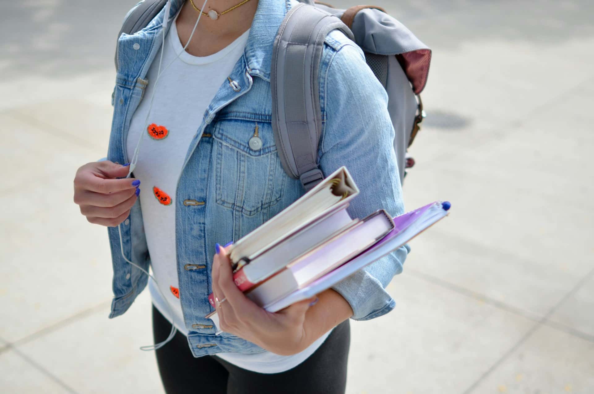 lpn student carrying books